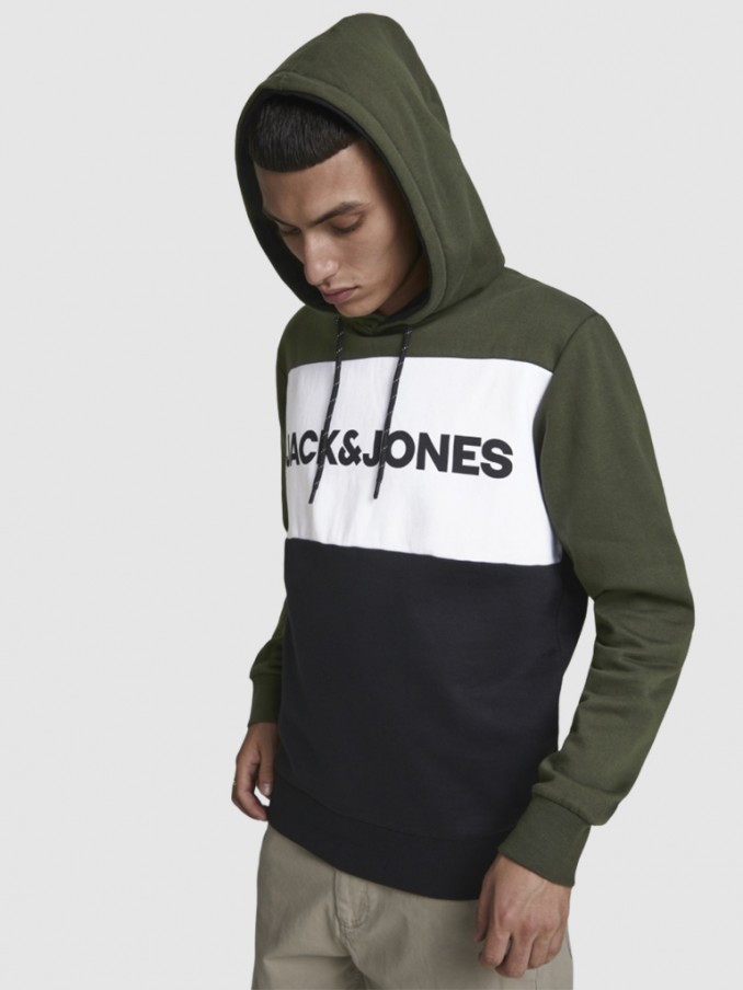 Sweatshirt Man Troop Green Jack & Jones
