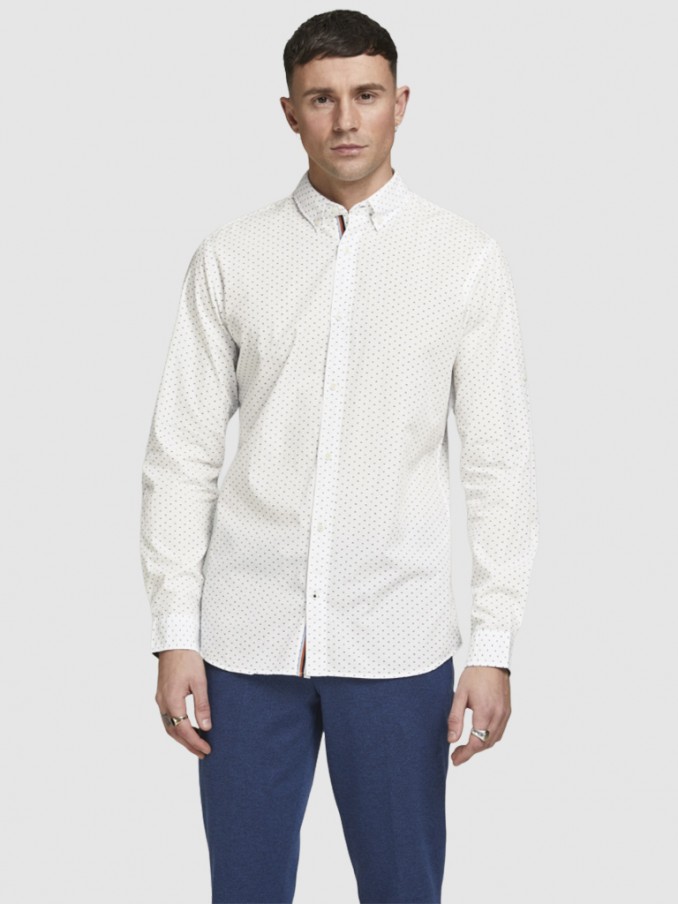 Camisa Hombre Blanco Jack & Jones