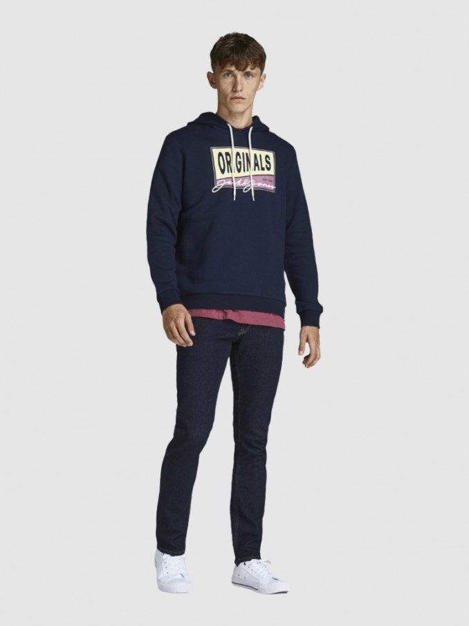 Sweatshirt Hombre Azul Marino Jack & Jones
