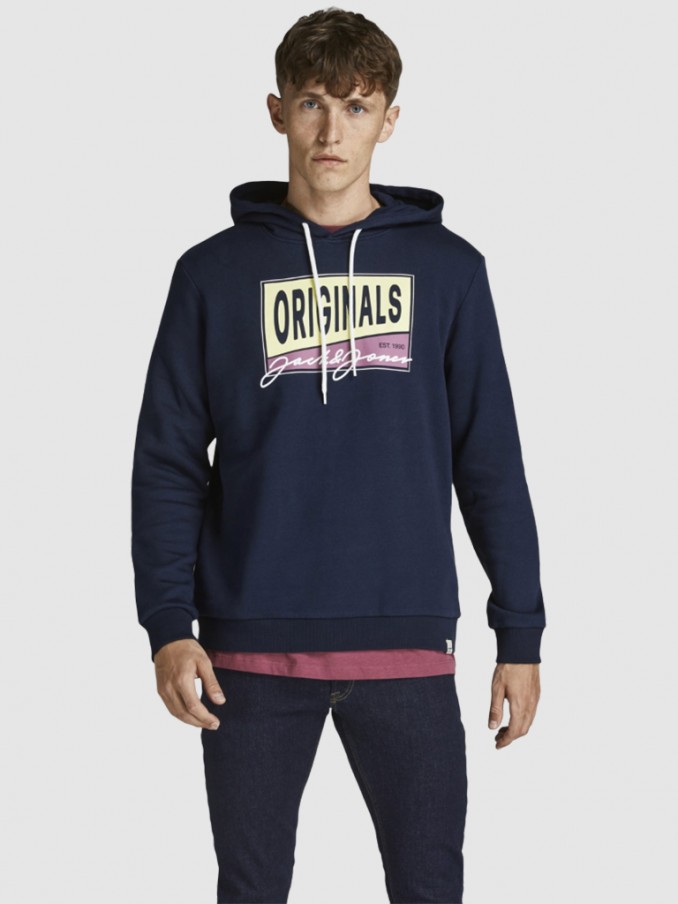 Sweatshirt Hombre Azul Marino Jack & Jones