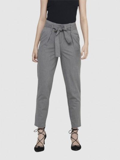 Pantalones Mujer Gris Only