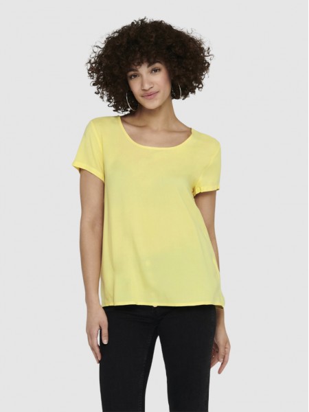 Blusa Mujer Amarillo Only