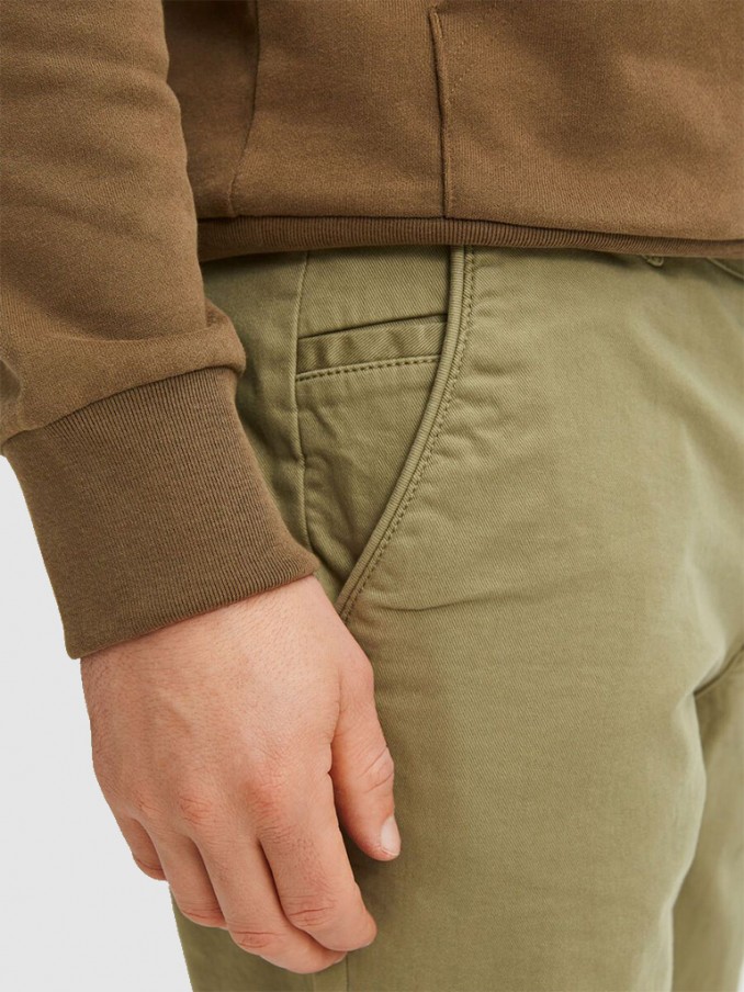 Pantalones Hombre Beige Selected