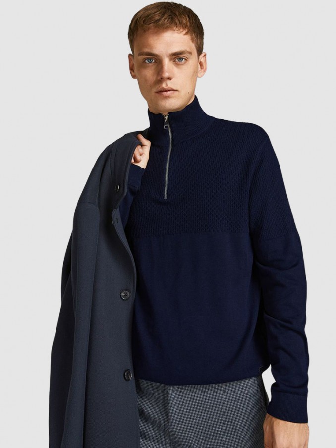 Prendas de Punto Hombre Azul Marino Jack & Jones