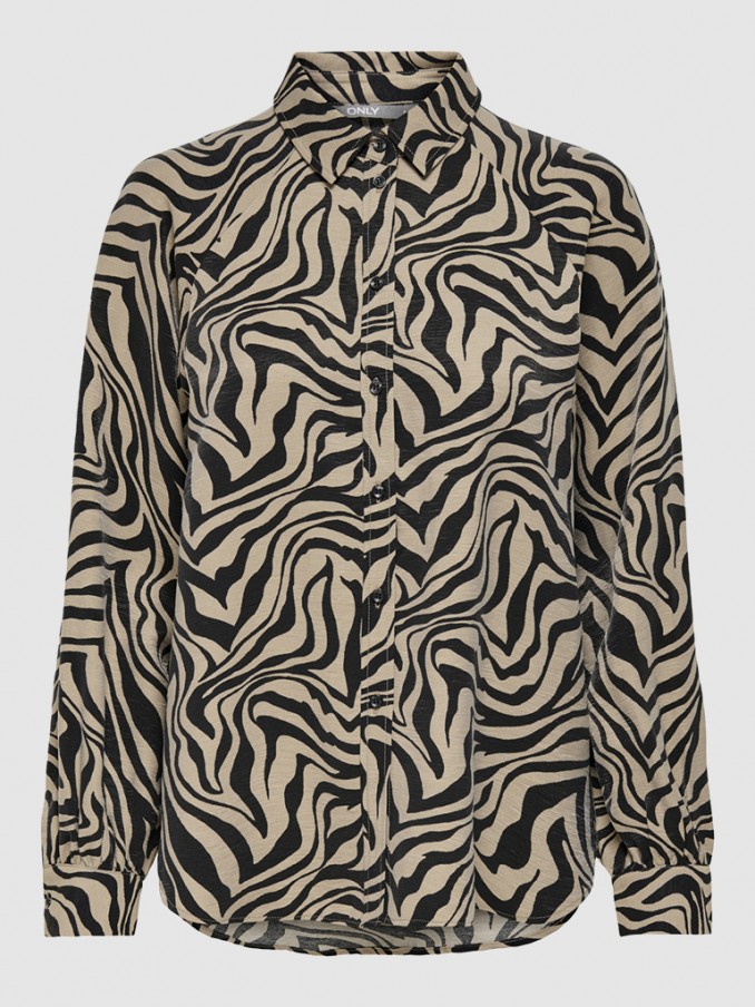 Camisa Mujer Beige Only