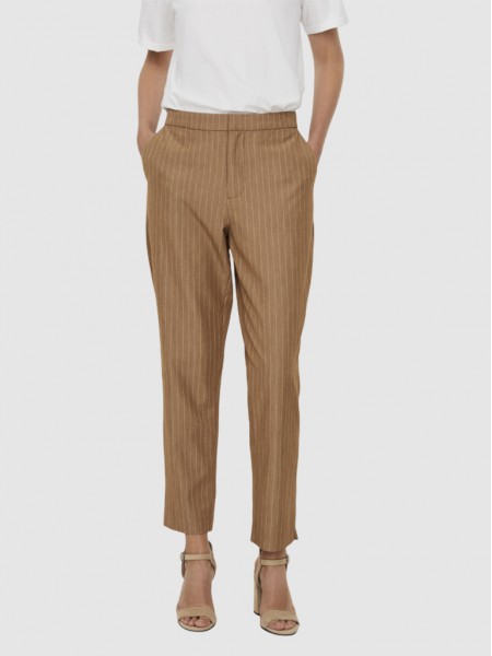 Pants Woman Camel Vero Moda