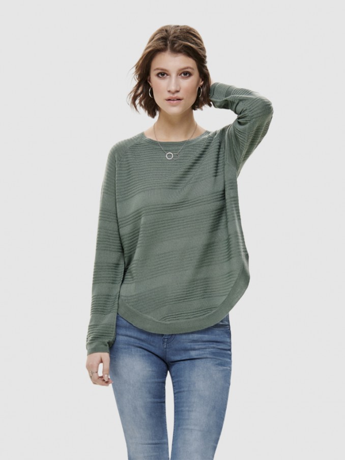 Prendas de Punto Mujer Verde Only