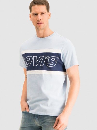 Camiseta Hombre Azul Levis