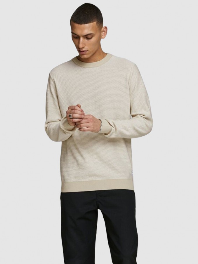 Knitwear Man Beige Jack & Jones