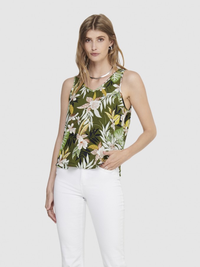 Blusa Mujer Verde Only