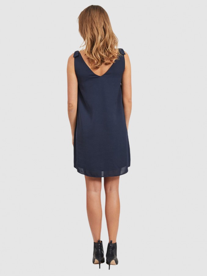 Dress Woman Navy Blue Vila
