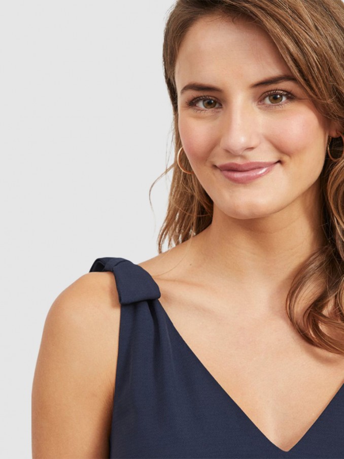 Dress Woman Navy Blue Vila