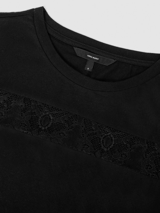 T-Shirt Woman Black Vero Moda