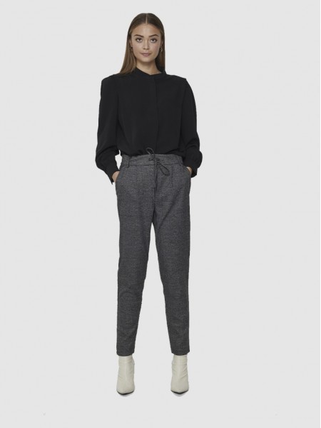 Pantalones Mujer Negro Only