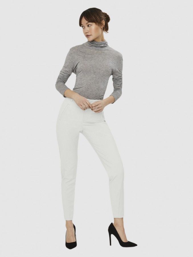 Pantalones Mujer Blanco Vero Moda