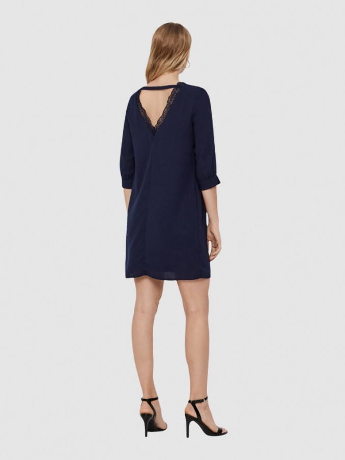 Dress Woman Navy Blue Vero Moda
