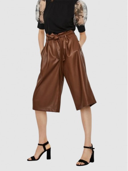 Pants Woman Brown Vero Moda