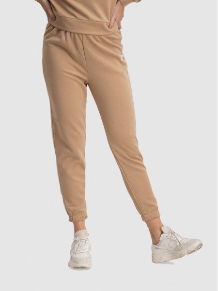 Pants Woman Beige Only