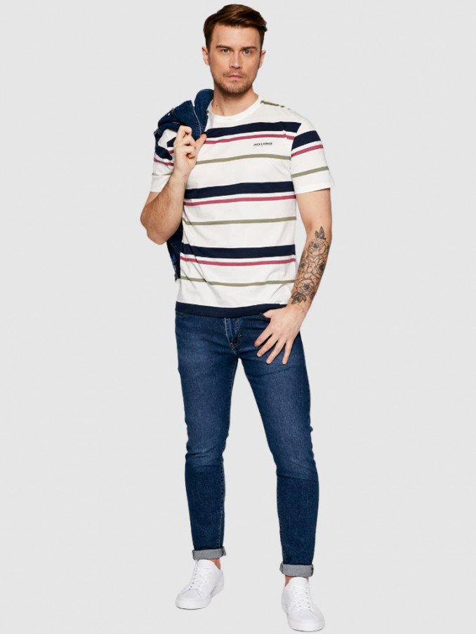Camiseta Hombre Blanco Jack & Jones