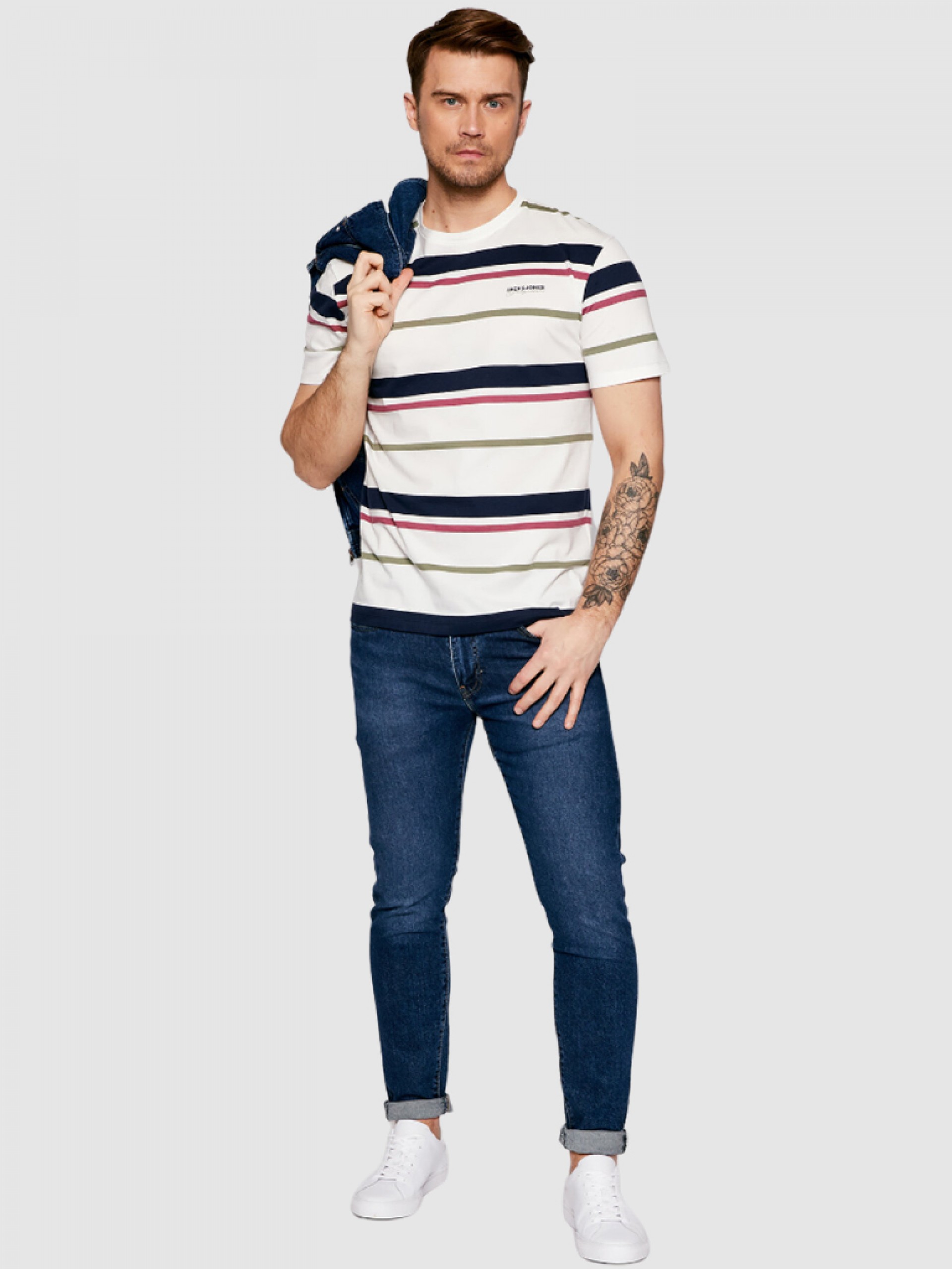 Camiseta Hombre Blanco Jack & Jones
