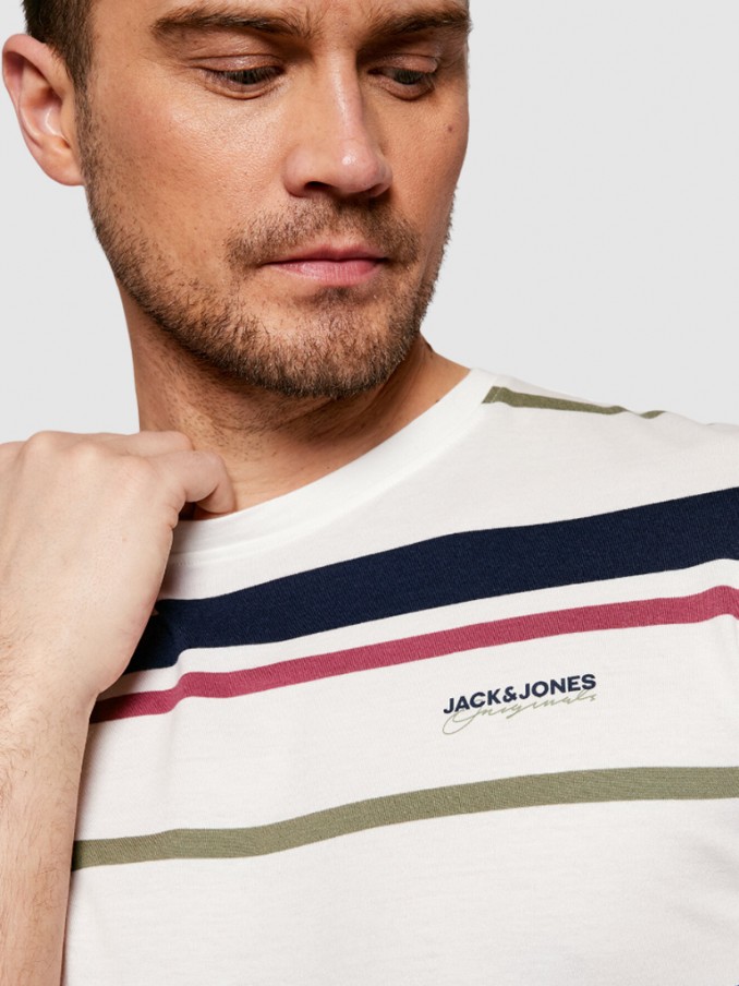 Camiseta Hombre Blanco Jack & Jones