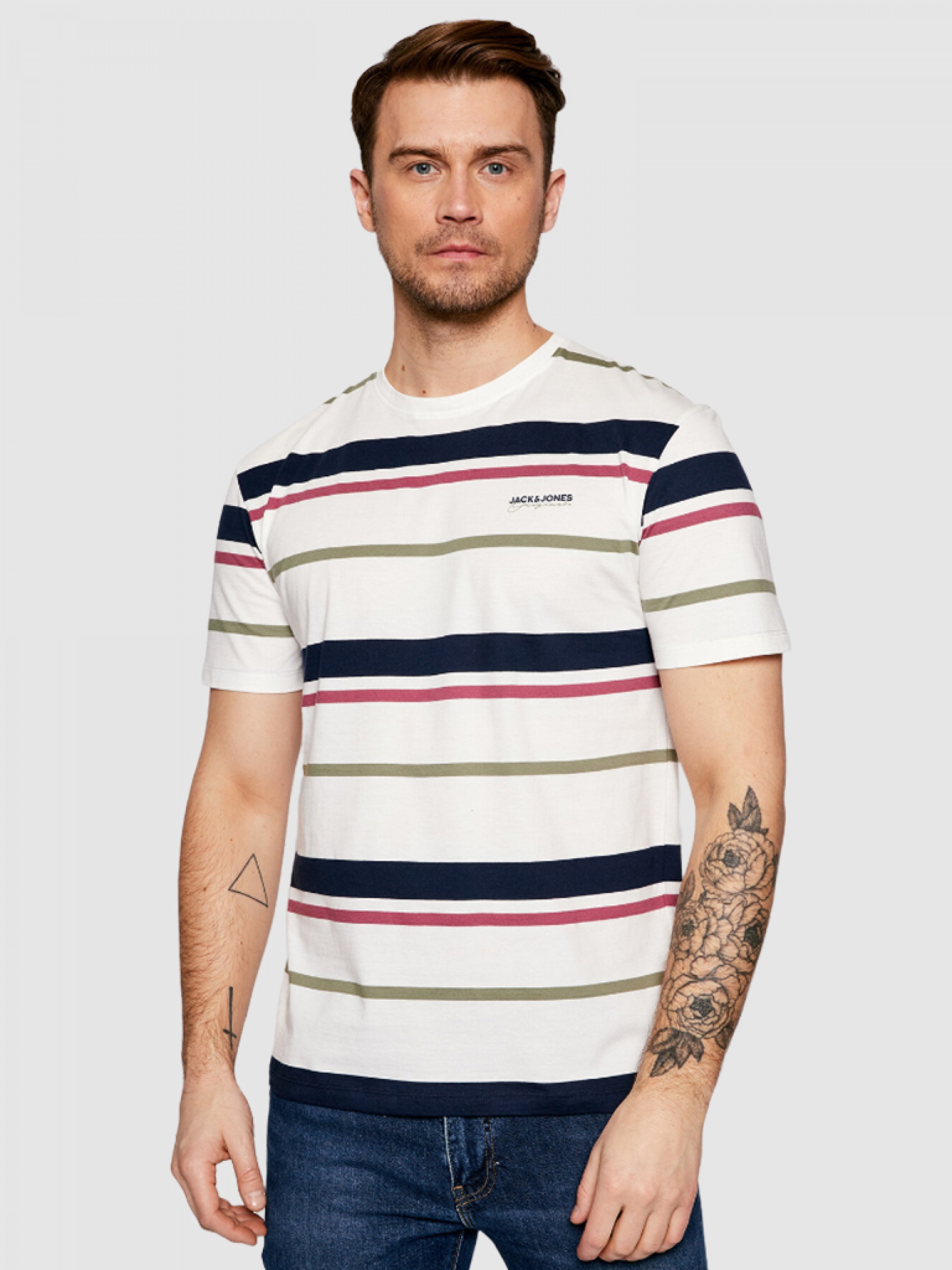 Camiseta Hombre Blanco Jack & Jones