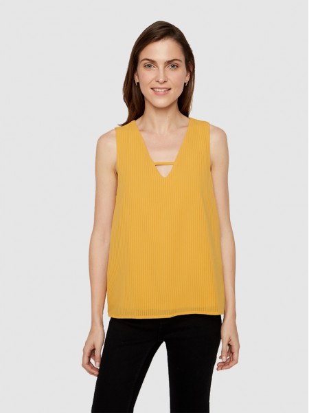 Blusa Mujer Amarillo Vero Moda