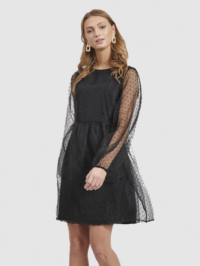 Vestido Mujer Negro Vila