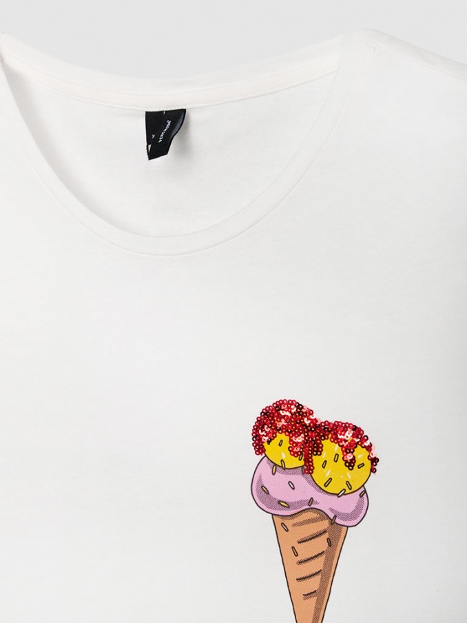 T-Shirt Woman White Vero Moda