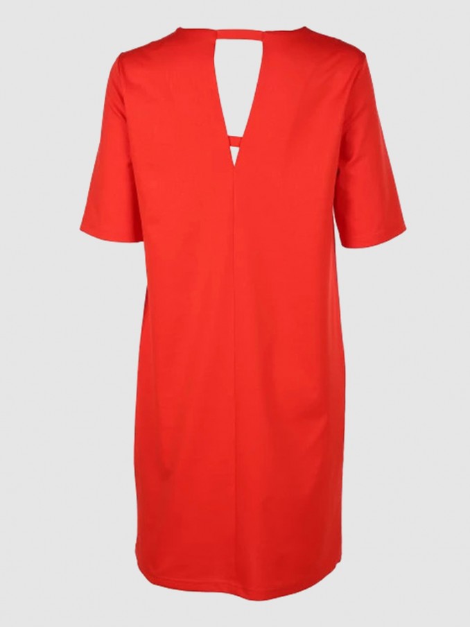 Vestido Mujer Rojo Vero Moda