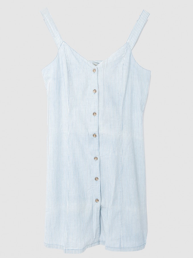Dress Woman Blue Stripe Vero Moda