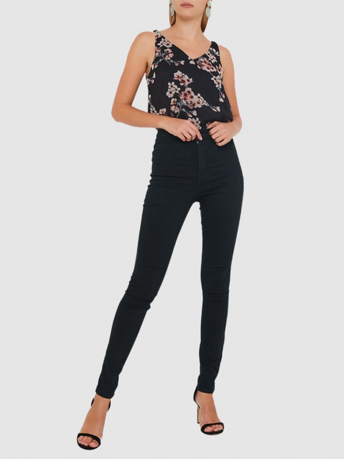 Pants Woman Dark Jeans Vero Moda