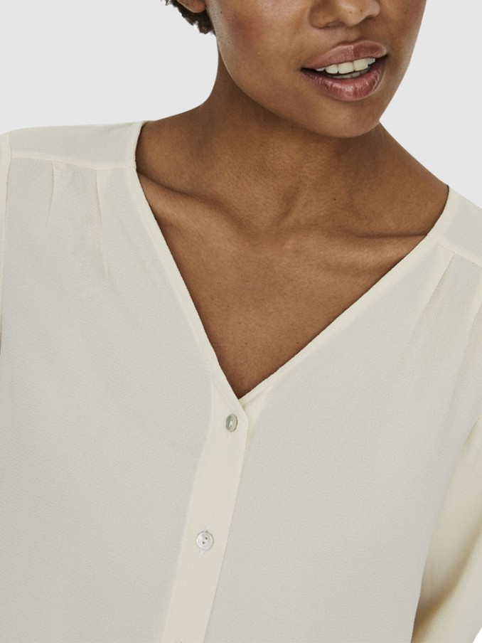Shirt Woman Cream Vero Moda