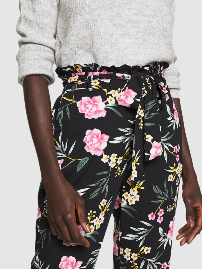 Pants Woman Floral Vero Moda