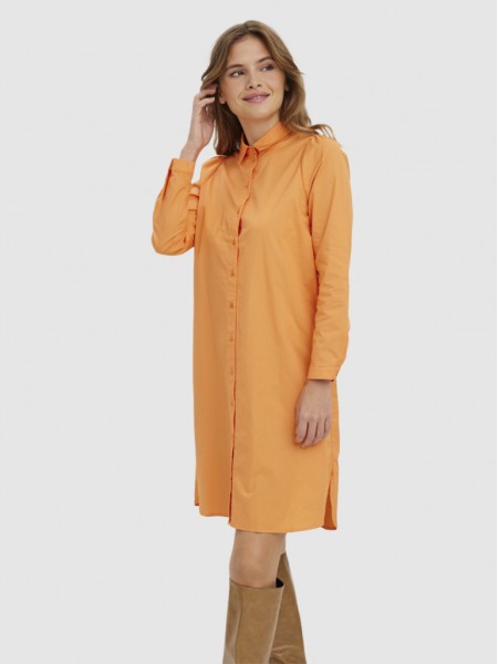 Dress Woman Orange Vero Moda