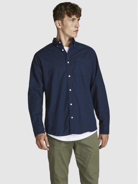 Shirt Man Navy Blue Jack & Jones