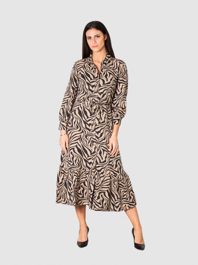 Dress Woman Beige Only