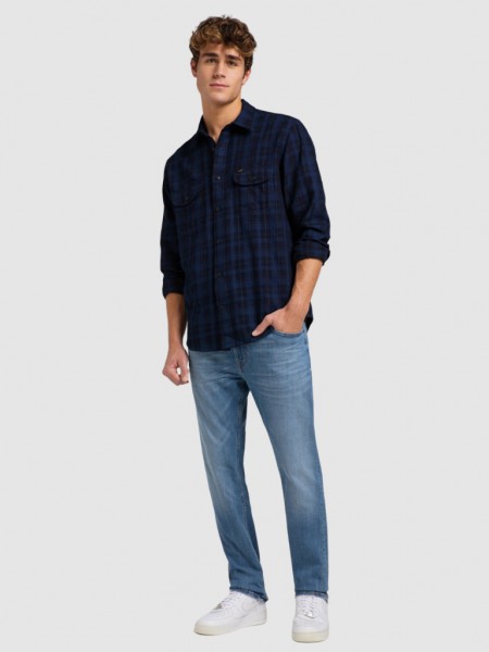 Jeans Homem Rider Worn Lee