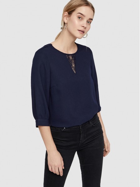 Shirt Woman Dark Blue Vero Moda