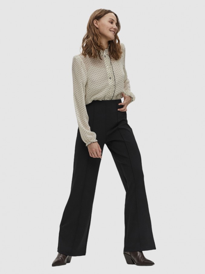 Pantalones Mujer Negro Vero Moda