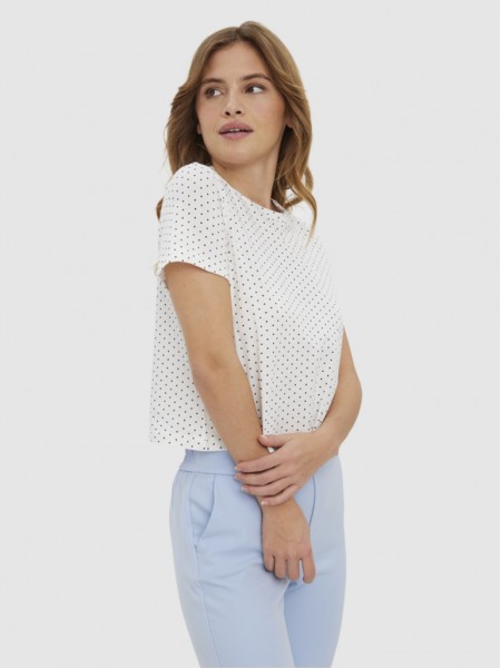 T-Shirt Woman White Vero Moda