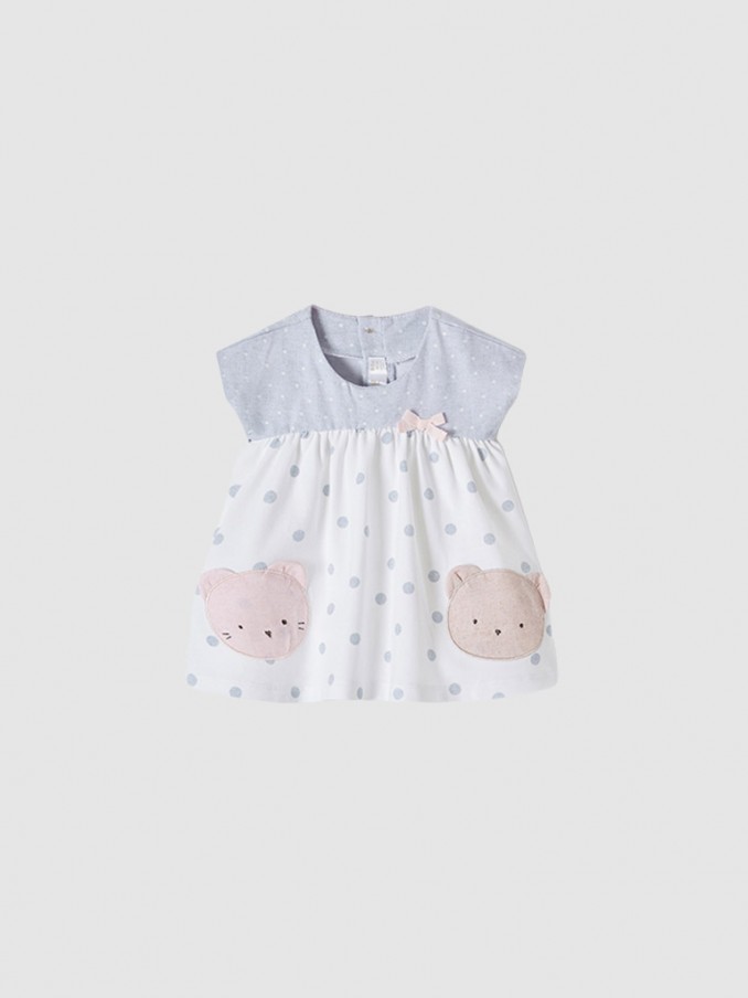 Dress Baby Girl Grey Mayoral