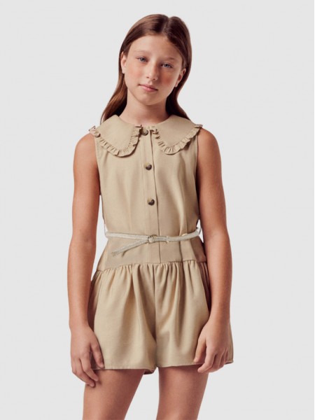 Overall Girl Beige Mayoral