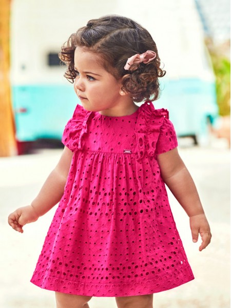 Dress Baby Girl Rosa Fuchsia Mayoral