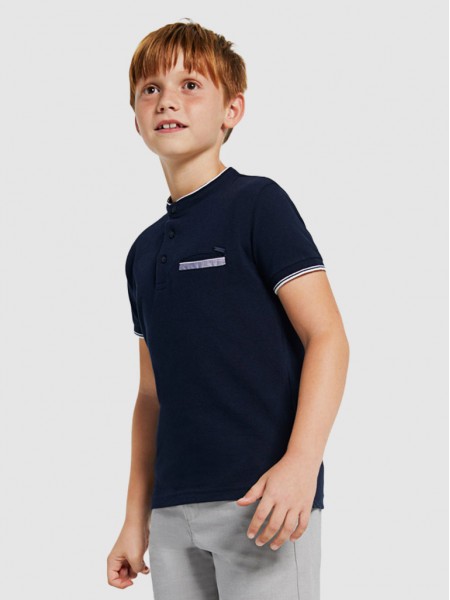 Polo Shirt Boy Navy Blue Mayoral