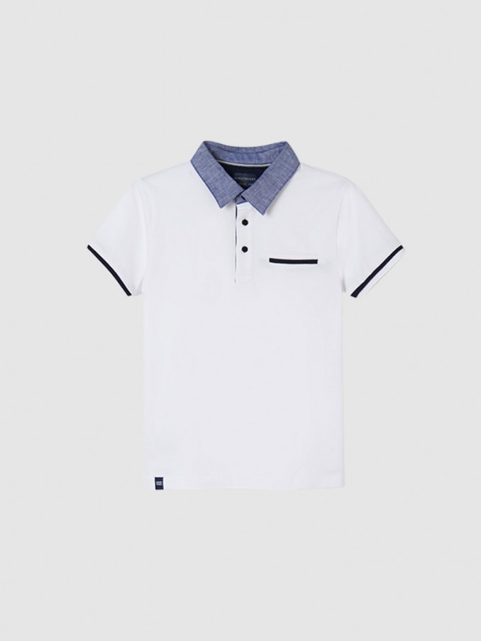 Polo Shirt Boy White Mayoral