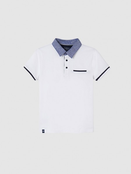 Polo Shirt Boy White Mayoral Polo Shirt Boy White Mayoral