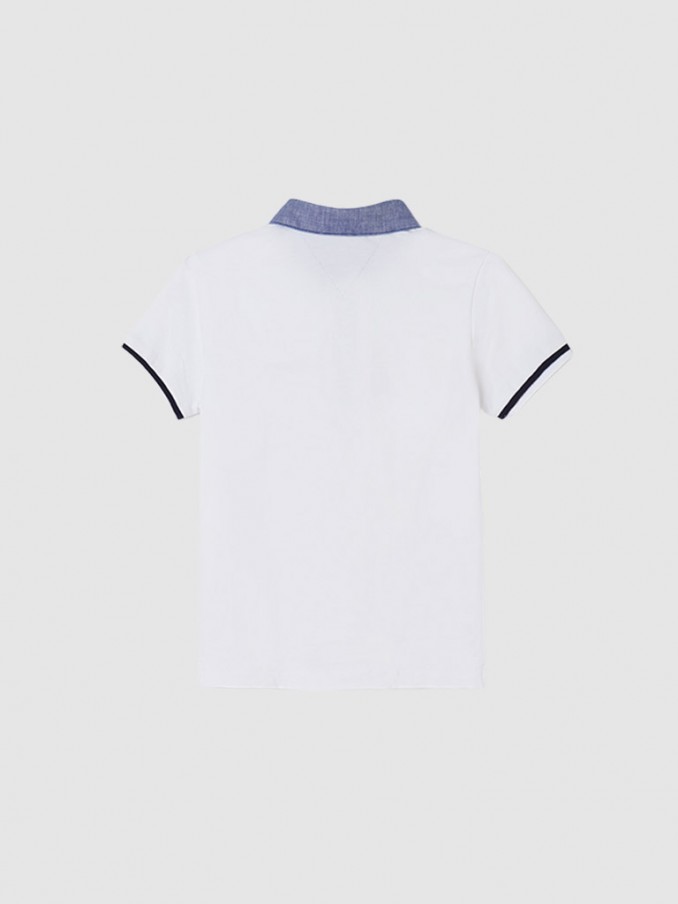 Polo Shirt Boy White Mayoral