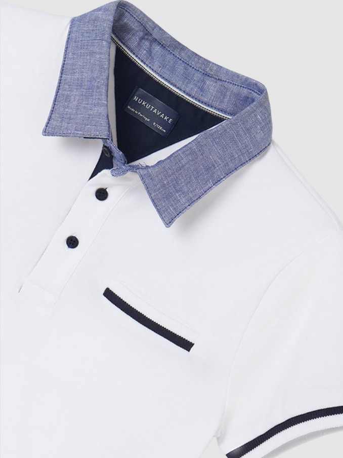 Polo Shirt Boy White Mayoral