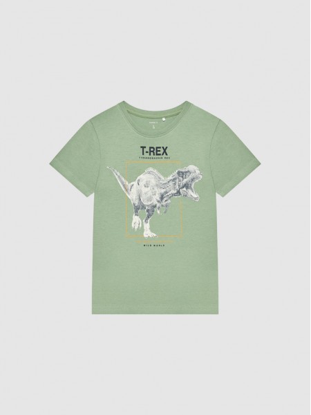 T-Shirt Boy Green Name It